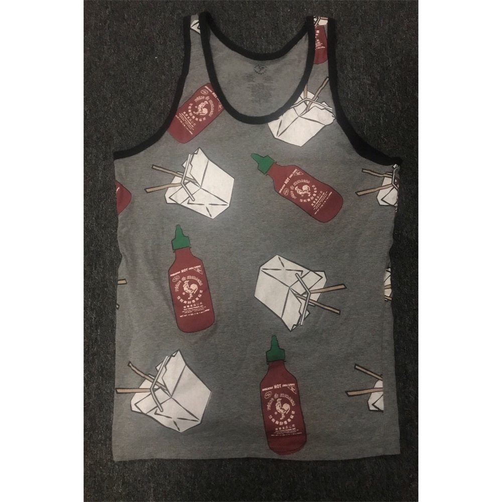 Sriracha Hot Sauce Authentic Tank Top Size Large